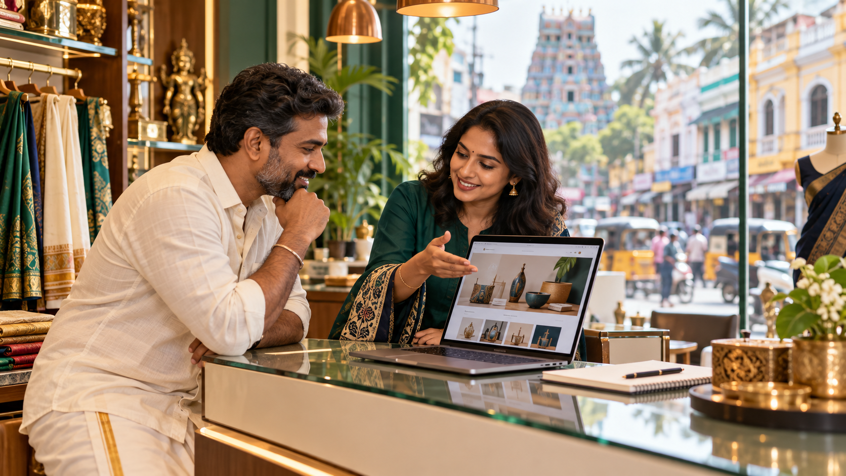 Chennai business owner and consultant discussing local search needs
