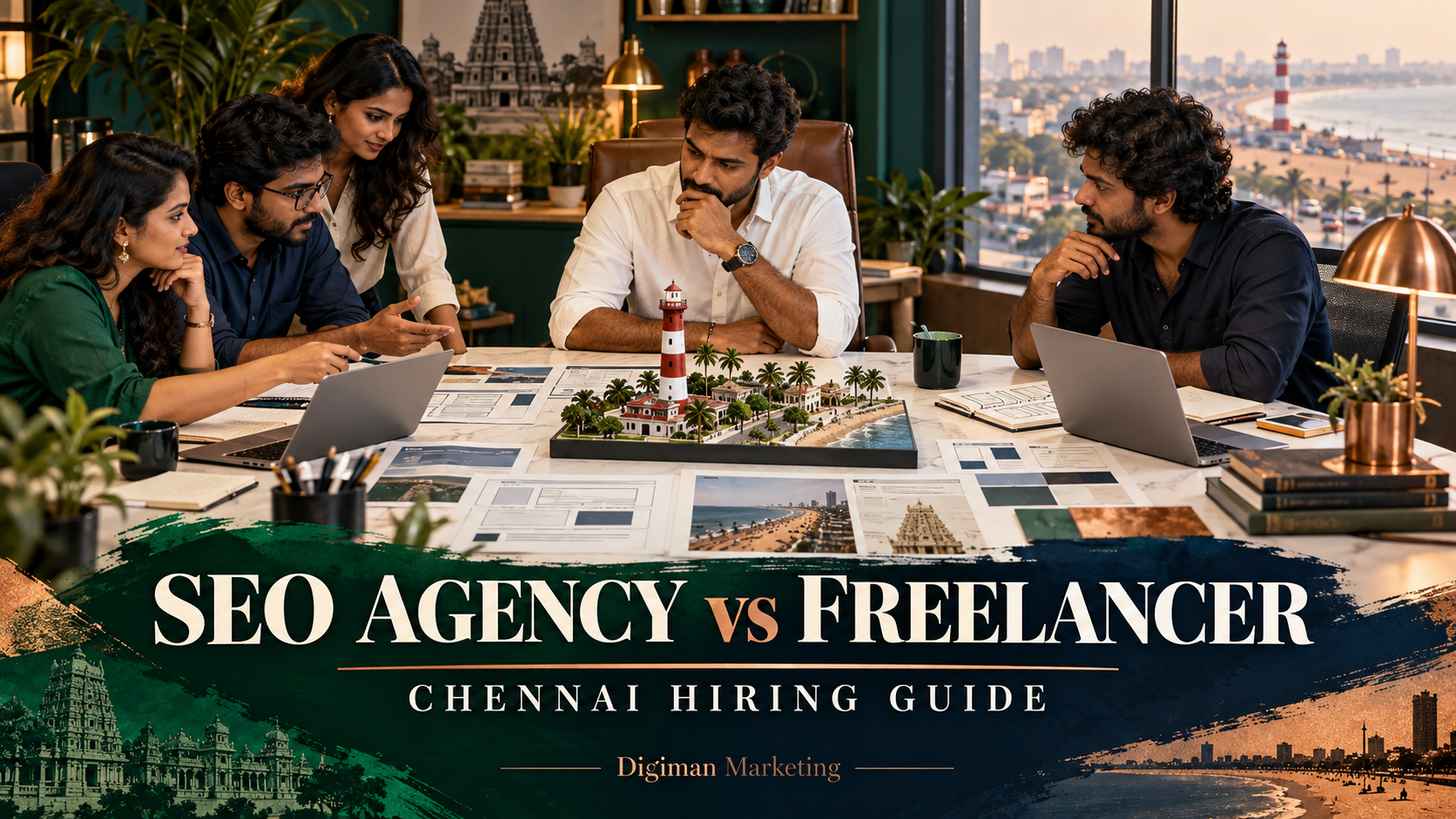Chennai business owner comparing a collaborative SEO team with an independent consultant